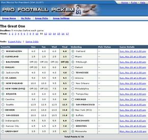 Photo: football pick em