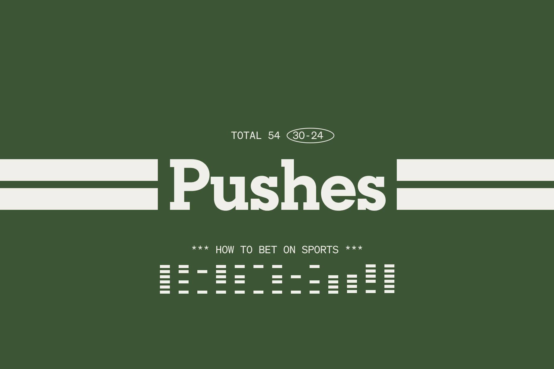 Photo: push bet