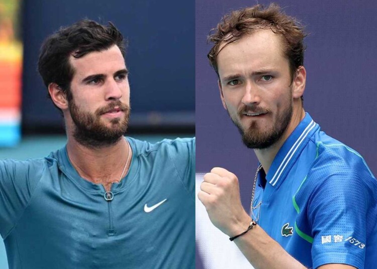 Photo: khachanov vs medvedev