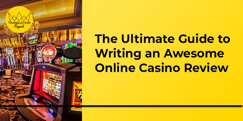 Photo: english writer for online casinos