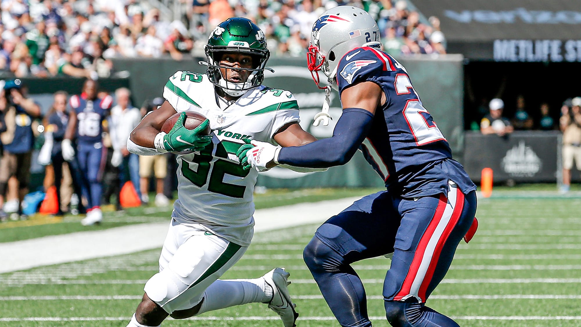 Photo: jets vs pats spread