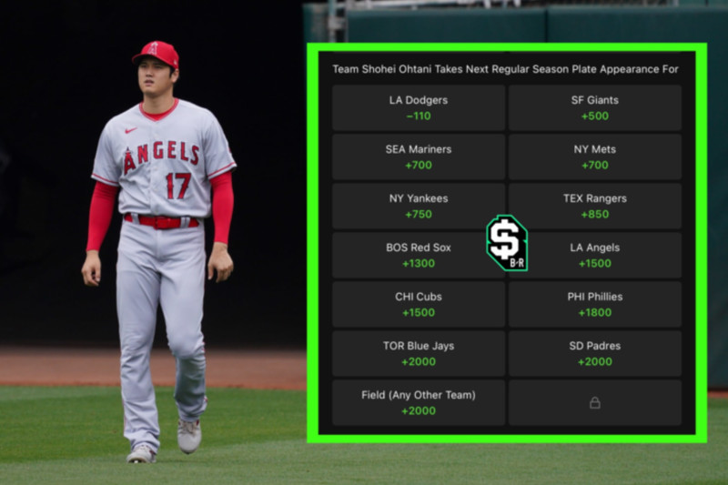 Photo: odds for ohtani
