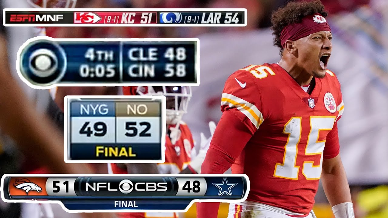 Photo: highest scoring nfl game this season