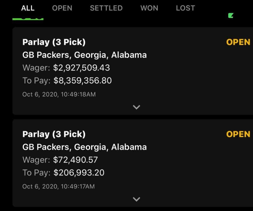 Photo: sportsbook wager payout reversal draftkings