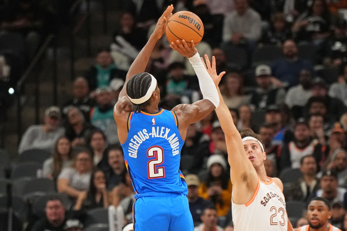 Photo: thunder vs spurs score