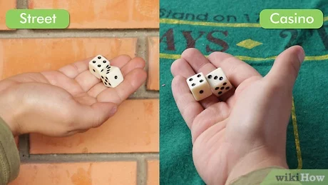 Photo: how to throw craps dice