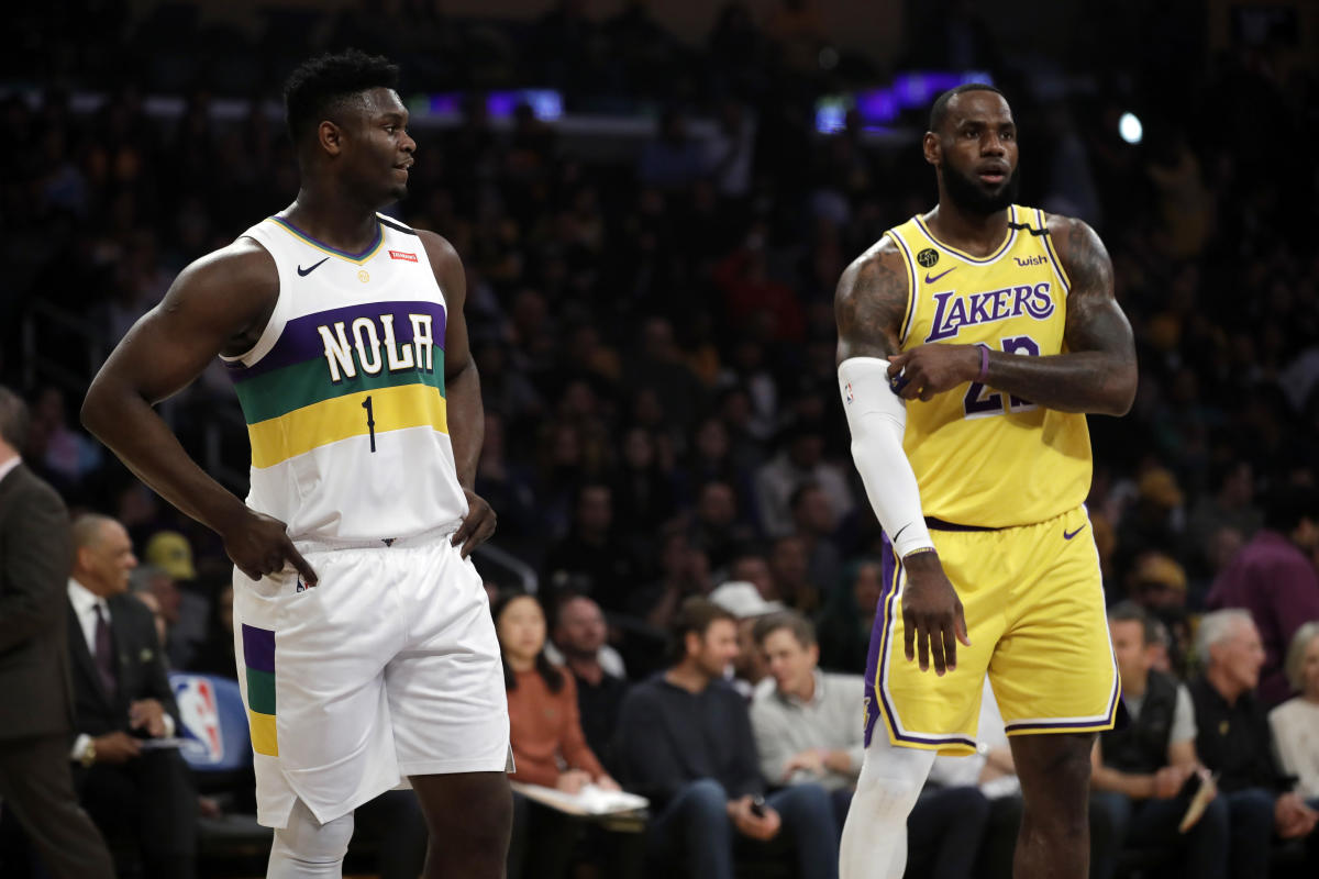 Photo: zion williamson stats vs lakers