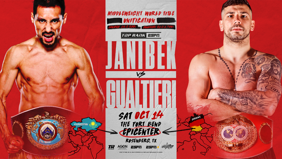 Photo: janibek vs butler fight card