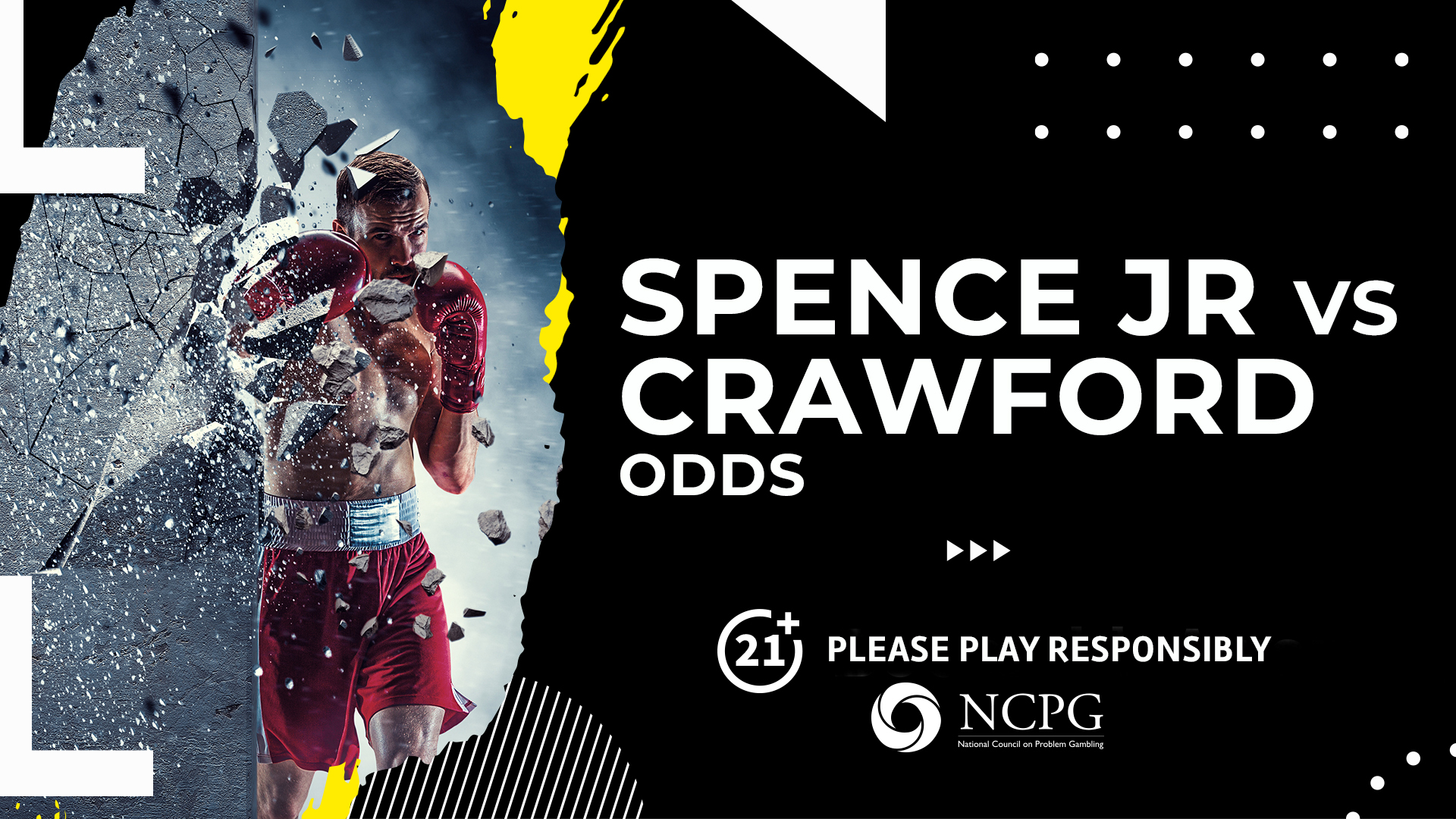 Photo: crawford vs spence betting odds