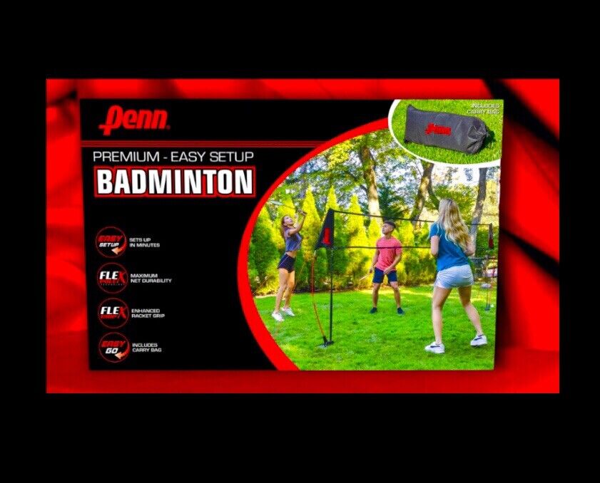 Photo: penn premium easy setup badminton