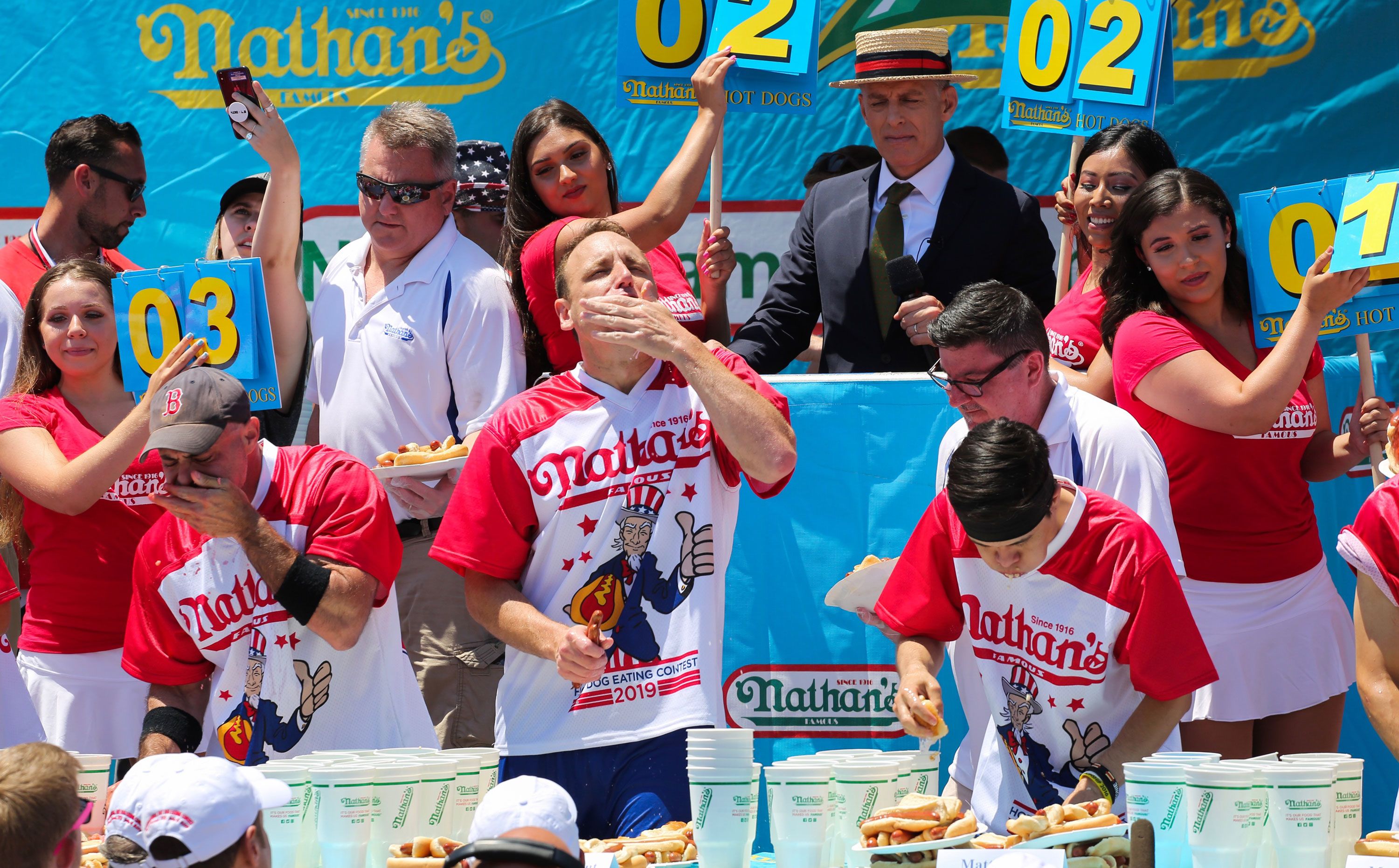Photo: nathans hotdogs contest history