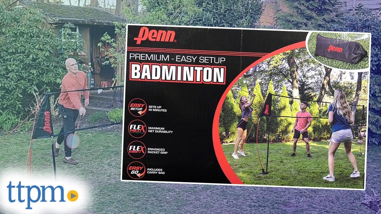 Photo: penn premium easy setup badminton
