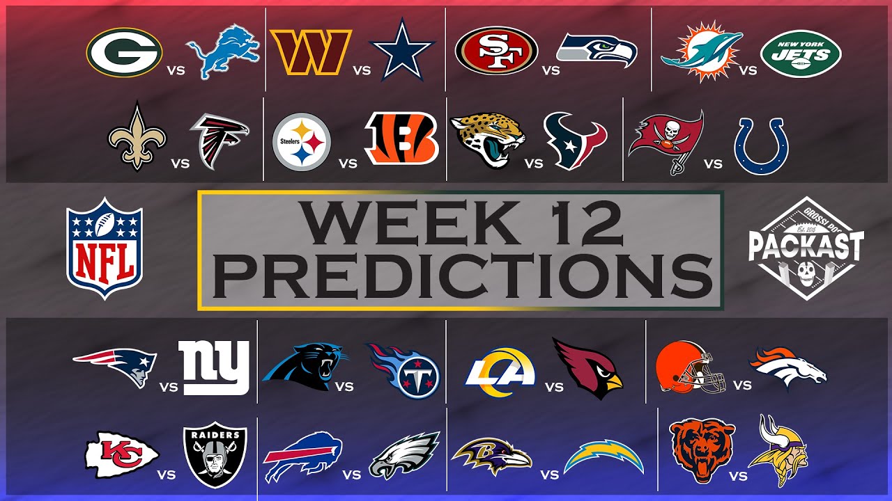 Photo: nfl week 12 predictions