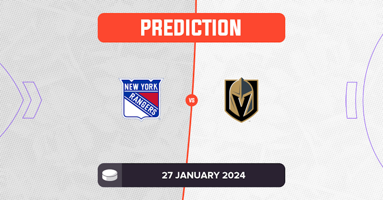 Photo: rangers vs golden knights prediction