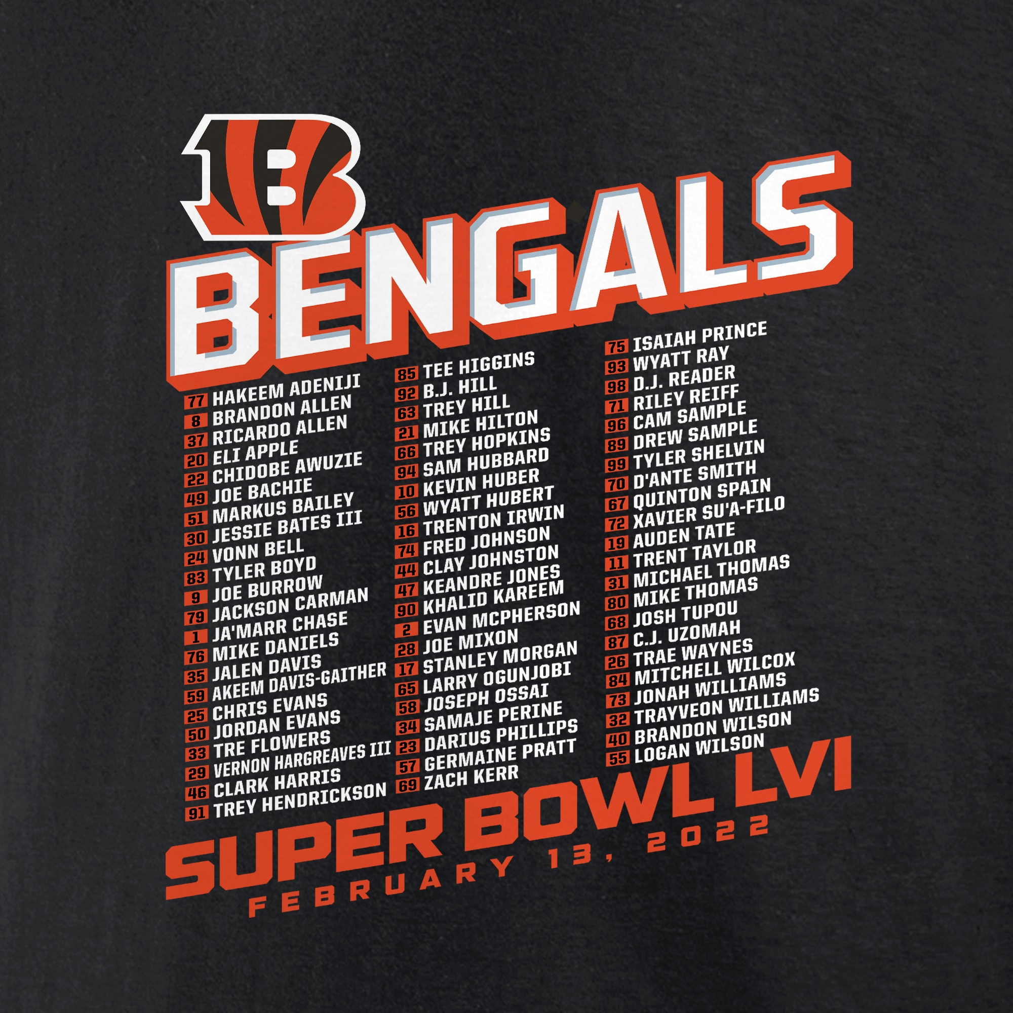 Photo: bengals super bowl roster