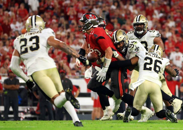 Photo: buccaneers saints spread