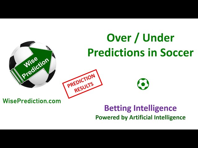 Photo: soccer over under predictions