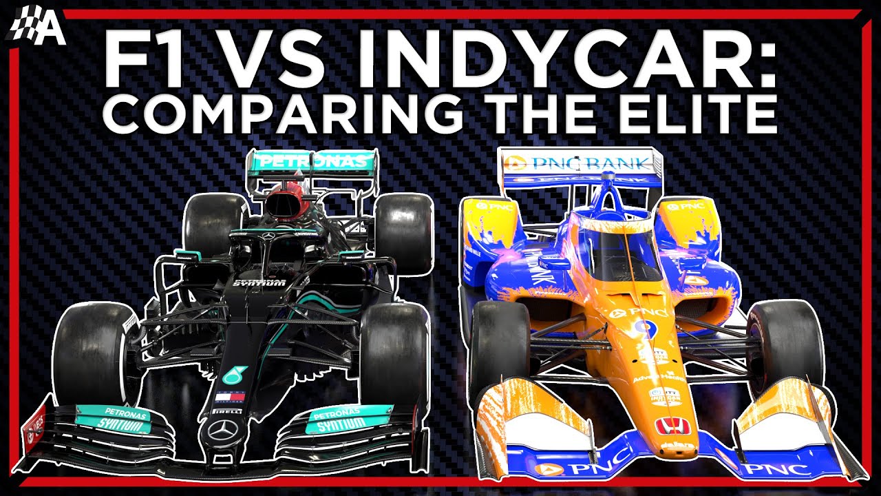 Photo: difference between indycar and f1 car