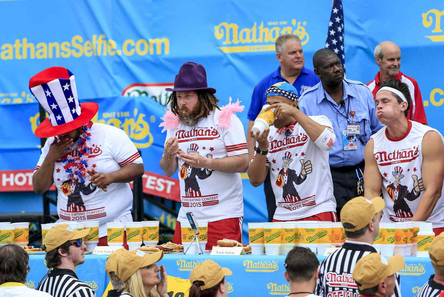 Photo: hot dog contest time limit