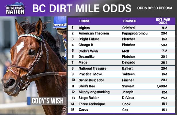 Photo: breeders cup classic odds