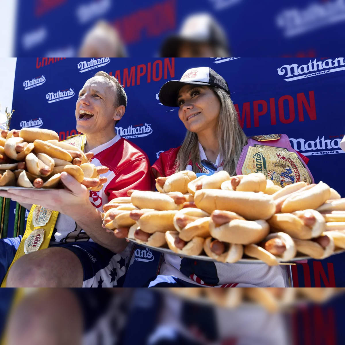 Photo: prize for winning hot dog eating contest