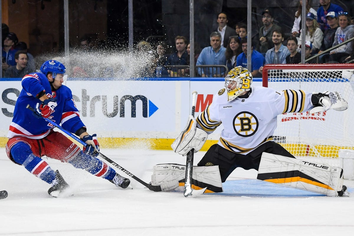 Photo: rangers vs bruins prediction