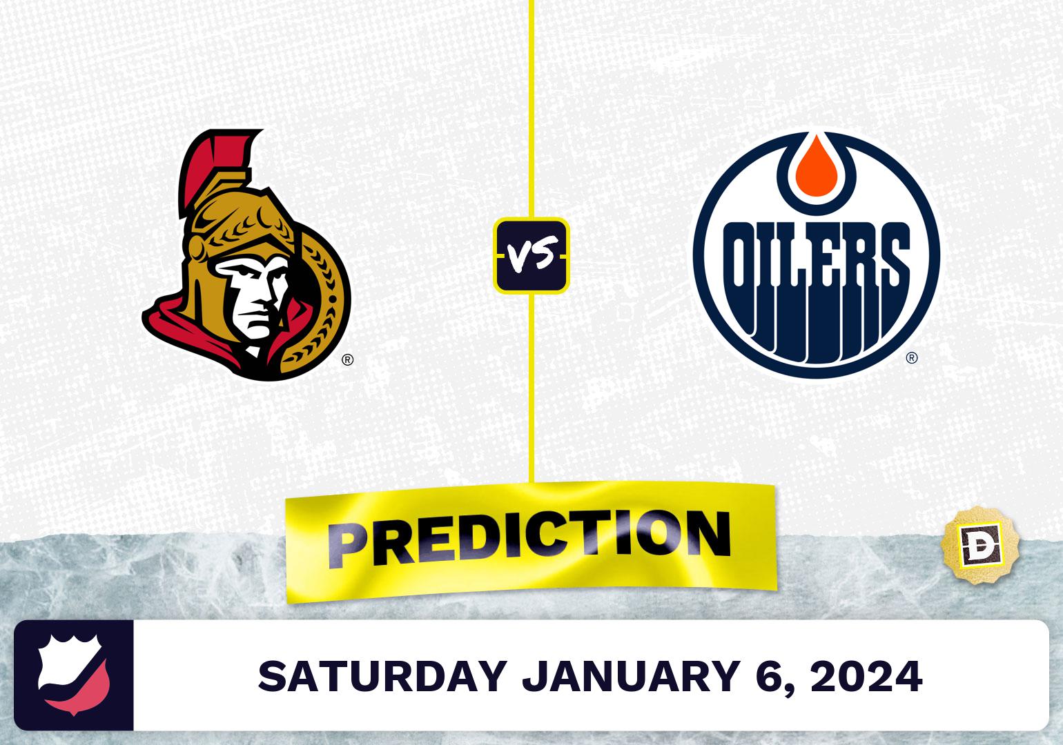 Photo: senators vs oilers prediction