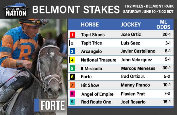 Photo: live odds belmont stakes