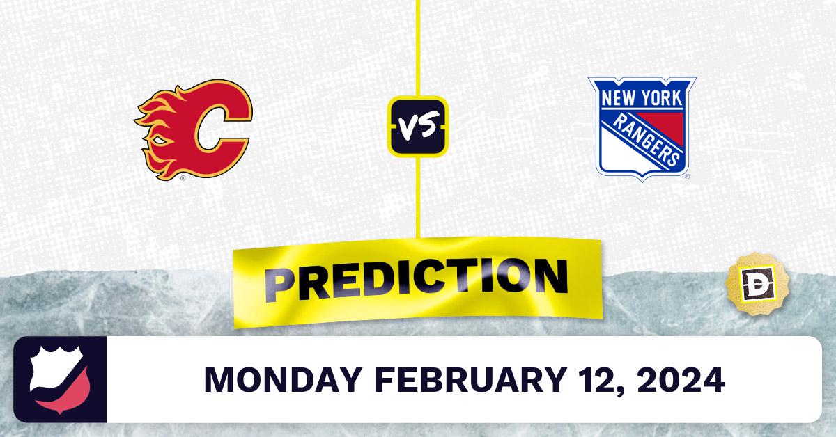 Photo: flames vs rangers prediction