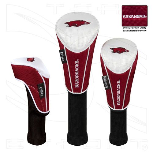 Photo: arkansas razorback golf head covers