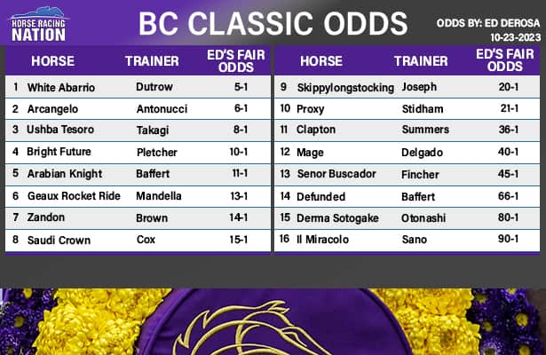 Photo: breeders cup classic betting