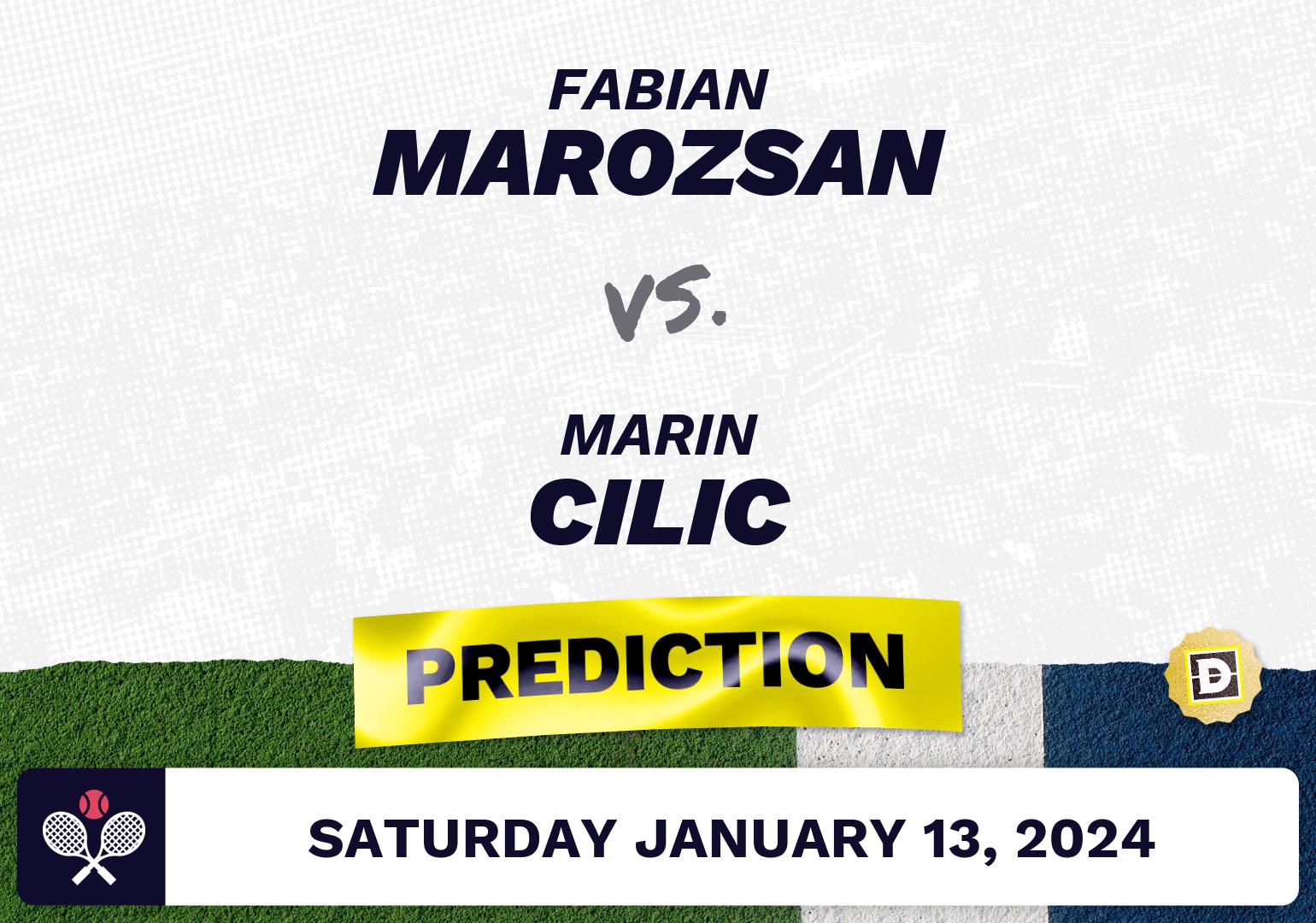 Photo: cilic vs marozsan prediction