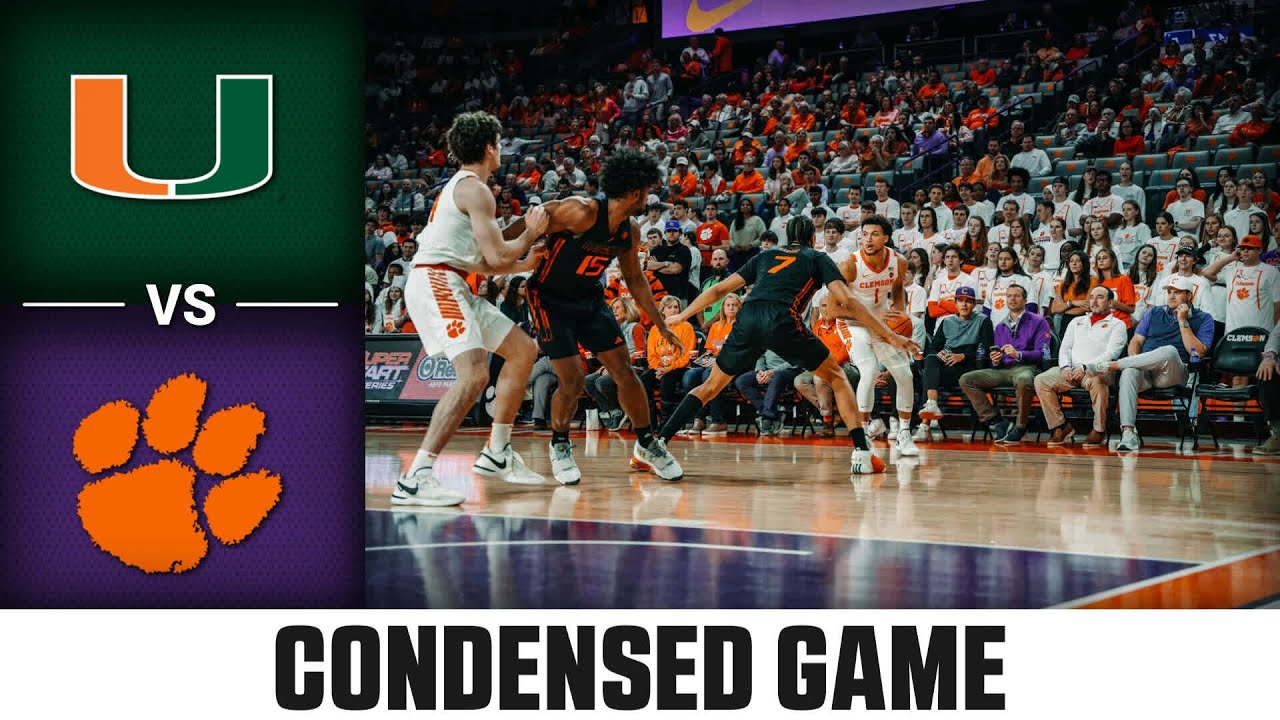 Photo: clemson vs miami basketball