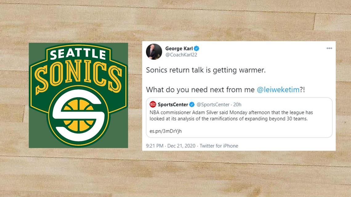 Photo: sonics return to seattle