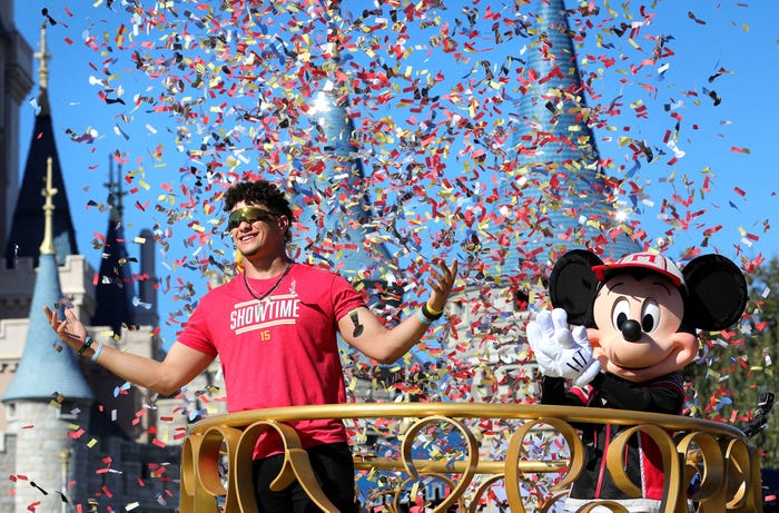 Photo: why do super bowl winners go to disneyland