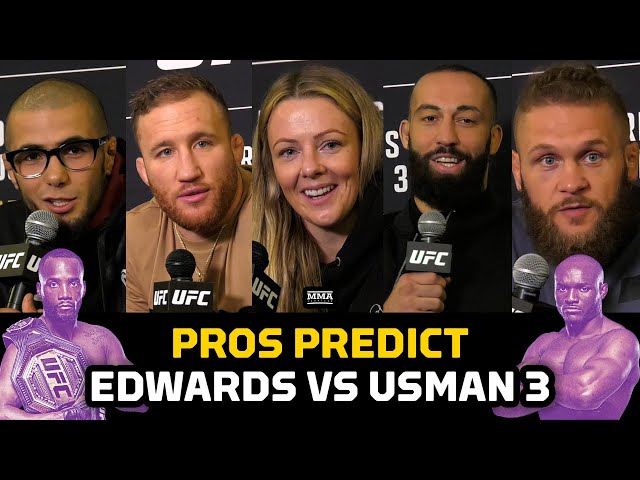 Photo: usman vs edwards 3 prediction