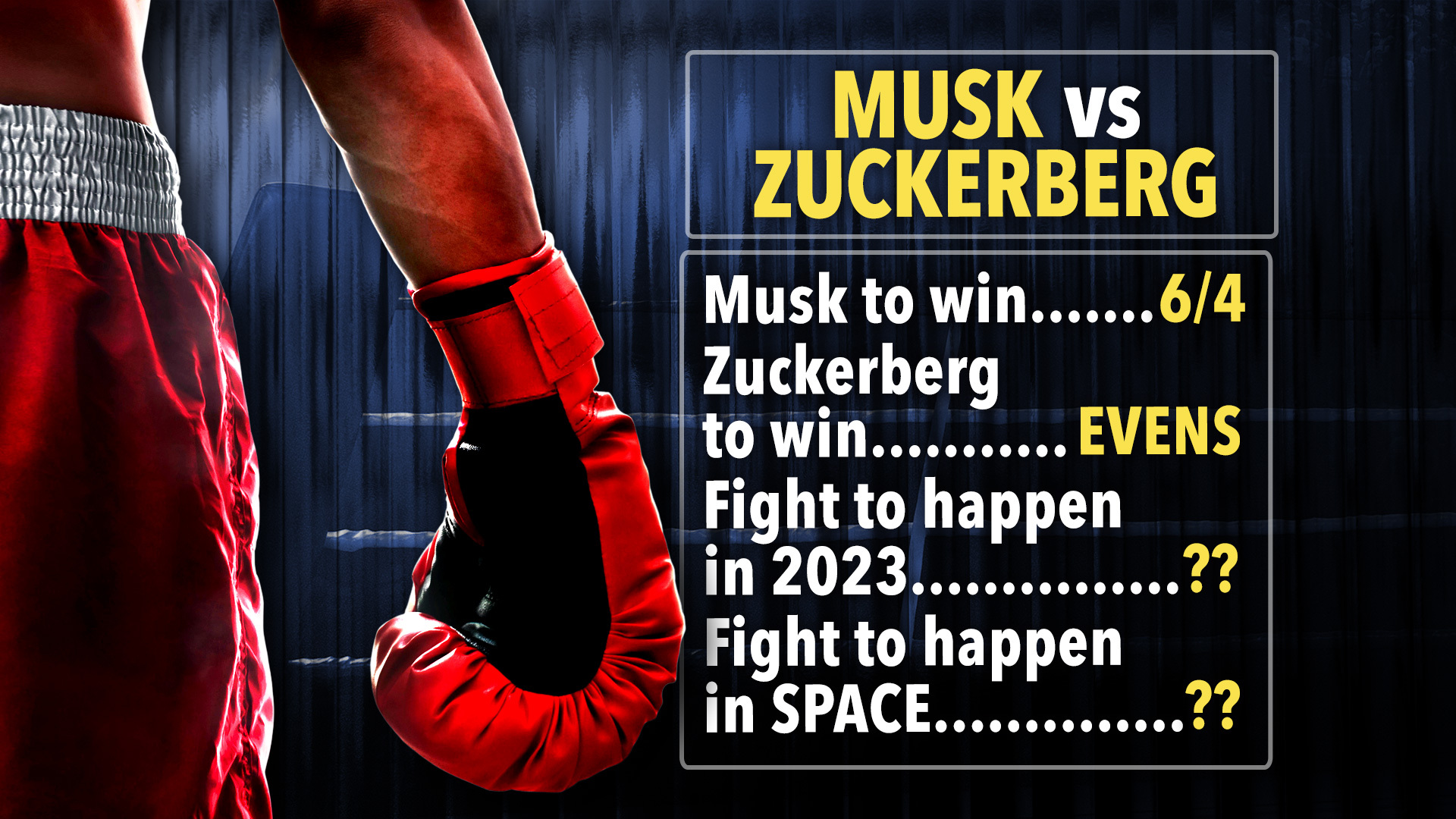 Photo: musk zuck odds