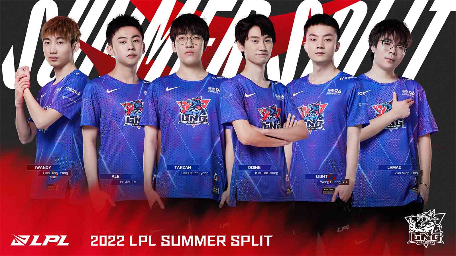 Photo: lng esports roster