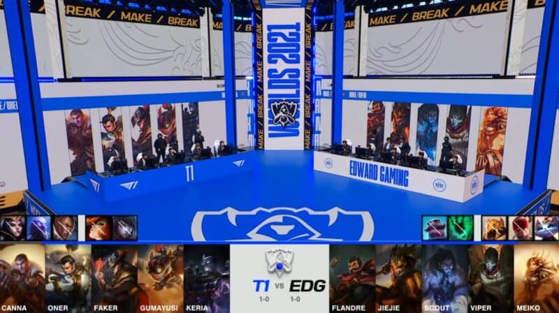 Photo: edg vs t1