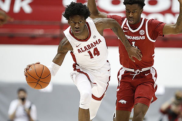 Photo: arkansas vs alabama basketball