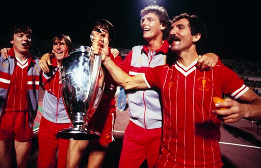 Photo: liverpool treble 1984