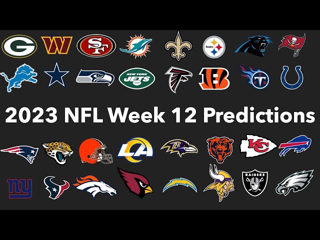 Photo: nfl week 12 predictions