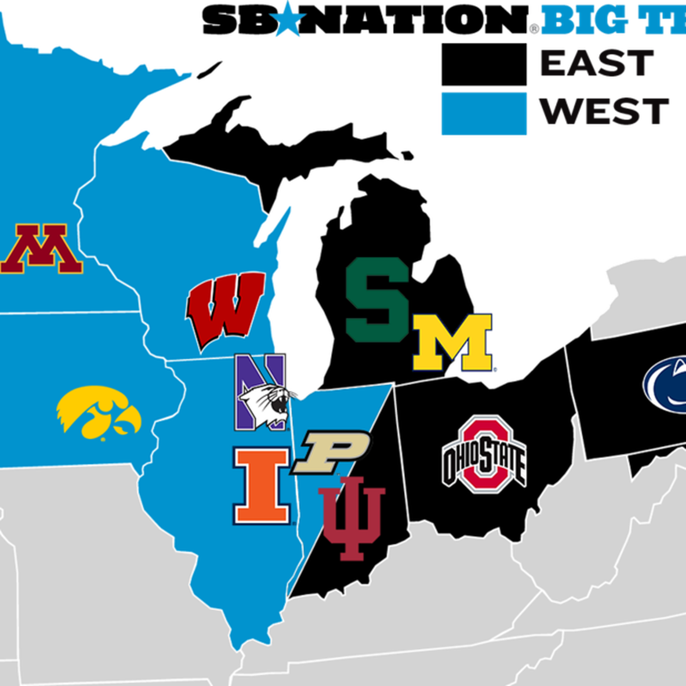Photo: big ten getting rid of divisions