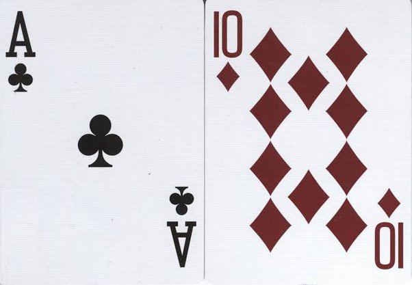 Photo: blackjack ace 1 or 11