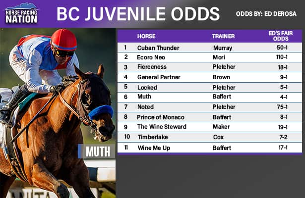 Photo: breeders cup entries and odds