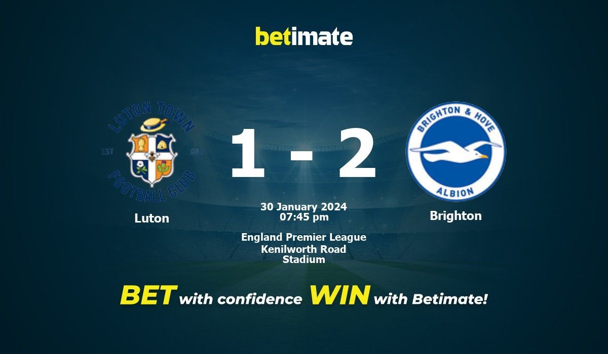 Photo: brighton luton prediction