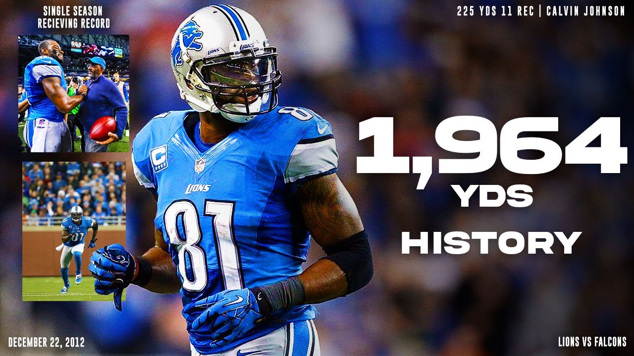 Photo: calvin johnson single season receiving record