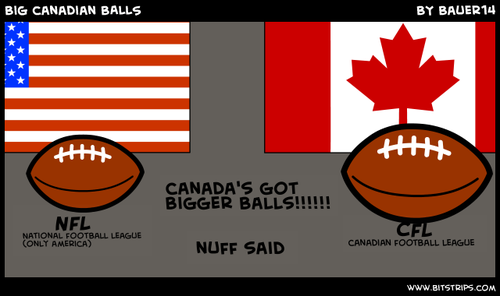 Photo: cfl vs nfl football