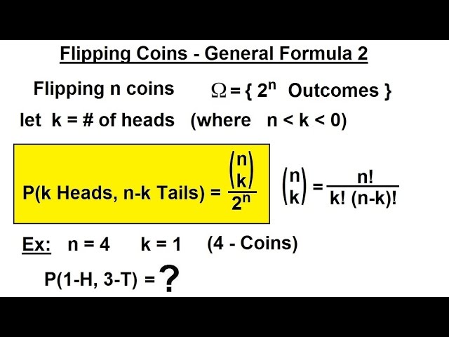 Photo: coin flip probability calculator