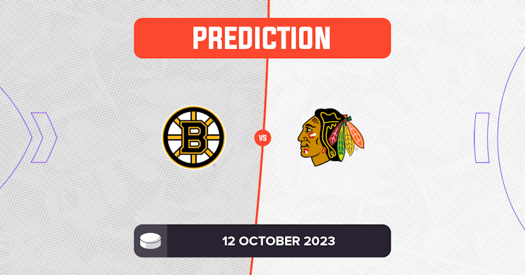 Photo: bruins vs blackhawks prediction